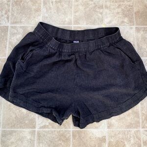 Patagonia Charcoal Gray Linen Shorts